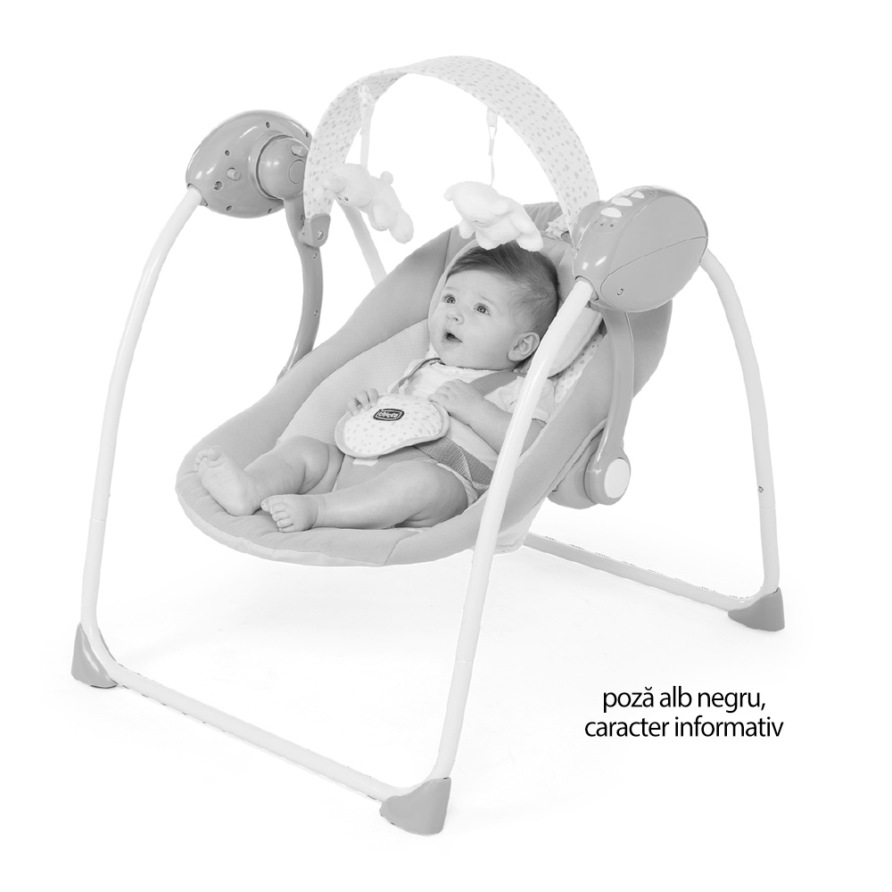 Balansoar muzical Chicco Relax Play Dark Grey 0-6luni 0-6luni Camera copilului