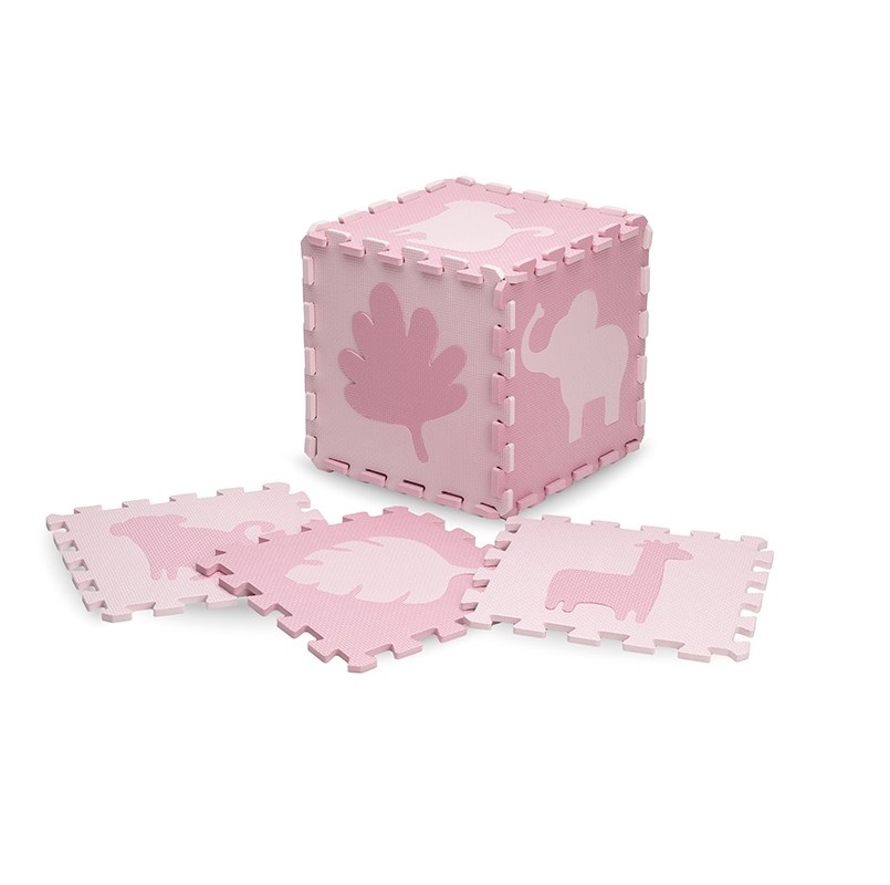 Covoras De Joaca Puzzle Momi Zawi 150x150 Cm Pink