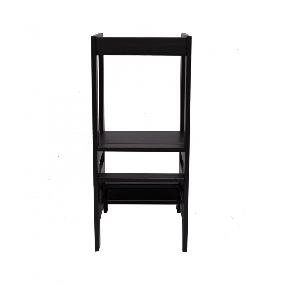 Inaltator Learning Tower ajustabil ajutor de bucatarie MeowBaby lemn Negru - 1 | YEO