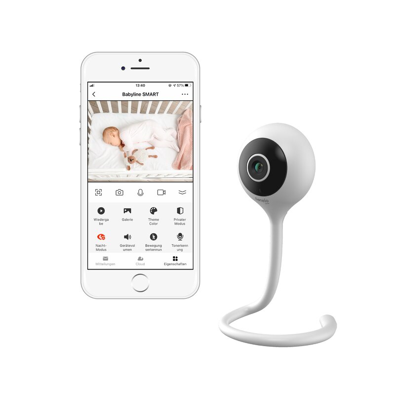 Video monitor Lionelo Babyline Smart cu cablu USB alb Camera copilului 2023-09-21