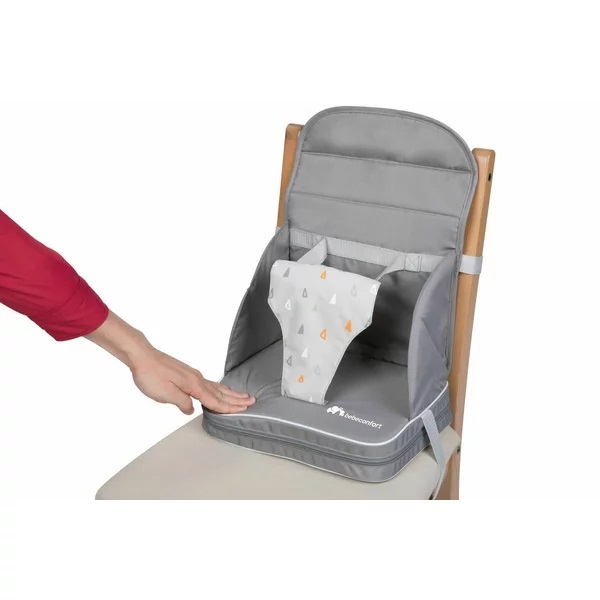 Scaun inaltator Bebe Confort portabil Travel Booster warm grey Alimentatie imagine 2022 protejamcopilaria.ro