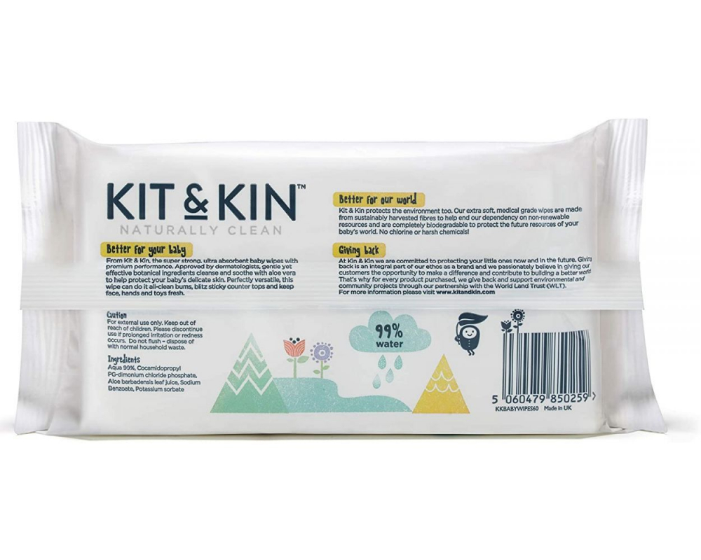 Servetele Umede Biodegradabile KitKin 600 buc - 1