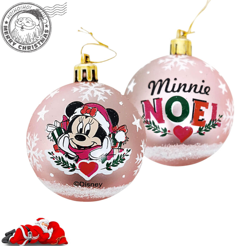 Set 6 globuri brad Craciun Minnie Mouse - 1