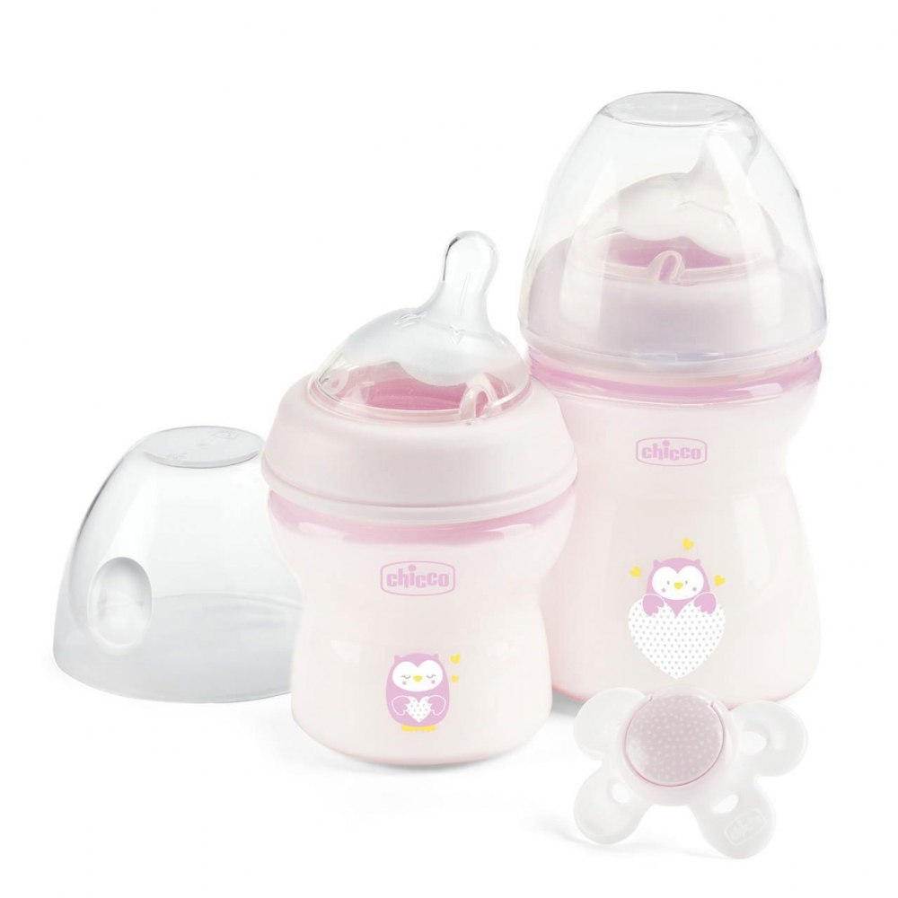 Set Chicco Natural Feeling 0luni+ girl 0luni+ imagine 2022 protejamcopilaria.ro