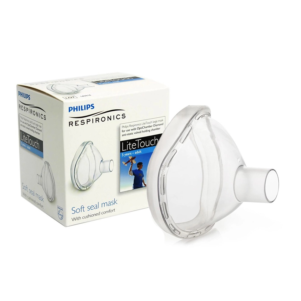 Set camera de inhalare si masca large 5 ani - adulti LiteTouch Philips Respironics - 2 | YEO