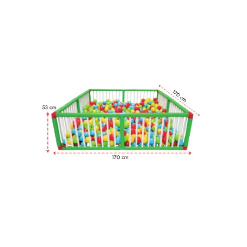 Tarc de joaca de exteriorinterior pentru copii Pilsan Ball Pool 170x170cm 170x170cm Jucarii de exterior