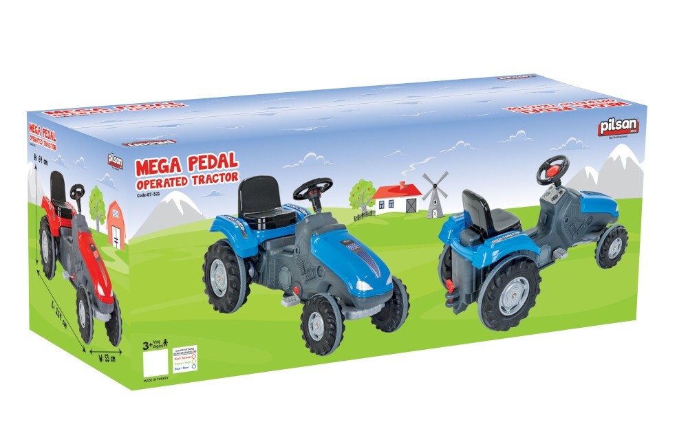 Tractor cu pedale Pilsan Mega Blue - 1