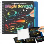 Carte de colorat Mini Magic Scratch Monster Cars Depesche PT12116