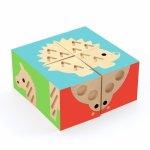 Set 4 cuburi lemn Djeco TouchBasic
