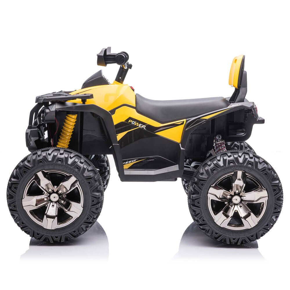 ATV electric 4 x 4 QLS-3288 pentru copii galben - 1
