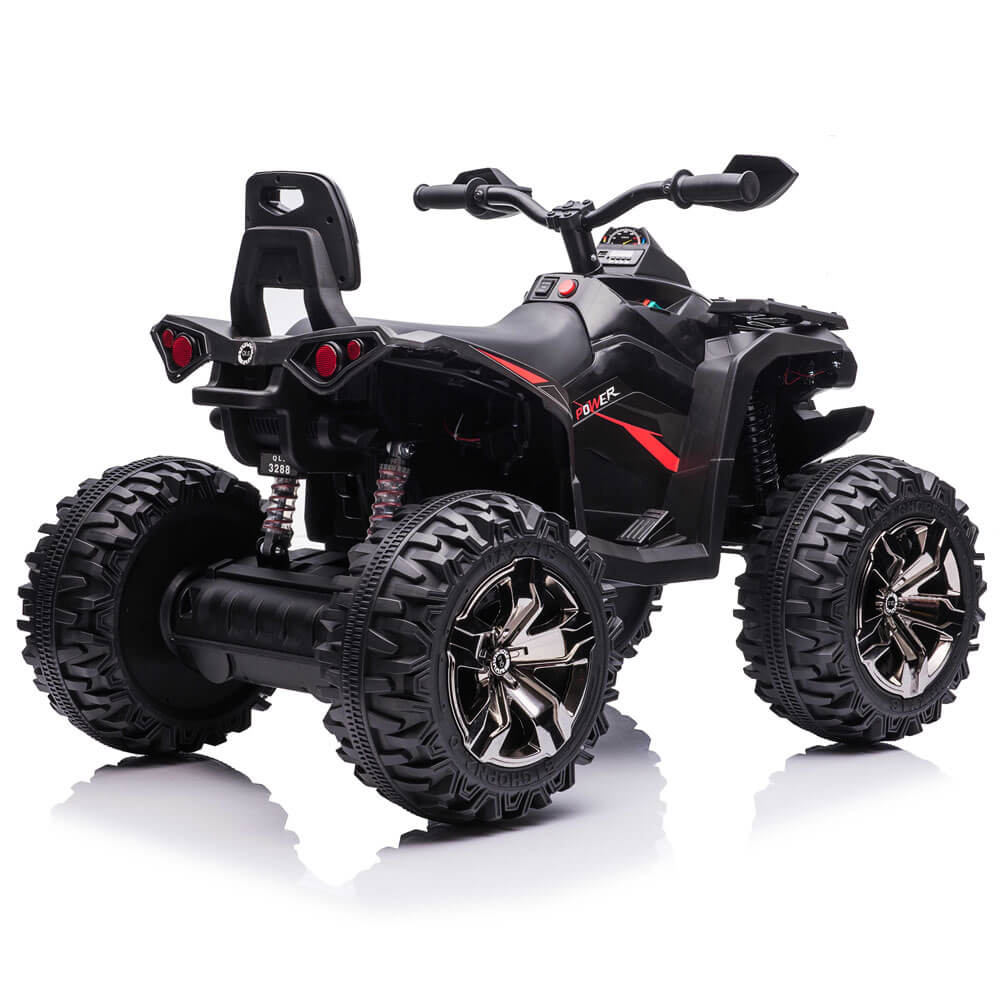 ATV electric 4 x 4 QLS-3288 pentru copii negru - 1 | YEO