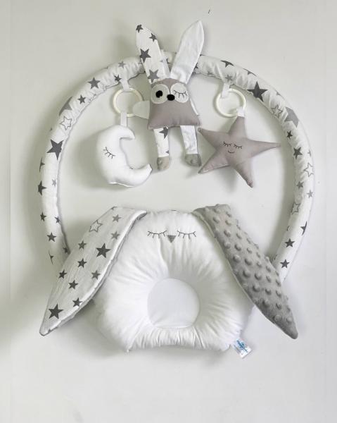 Babynest Plush MyKids 0173 Stars Gray 0173
