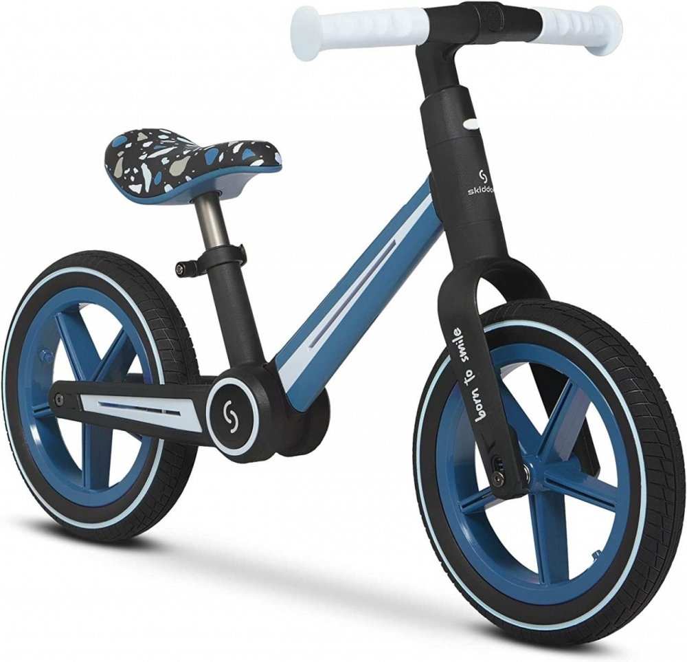 Bicicleta fara pedale pliabila Ronny Denim Albastru Skiddou - 6