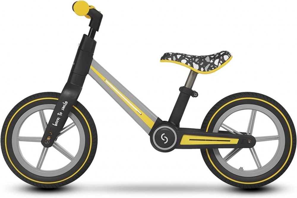 Bicicleta fara pedale pliabila Ronny Yellow Skiddou - 5