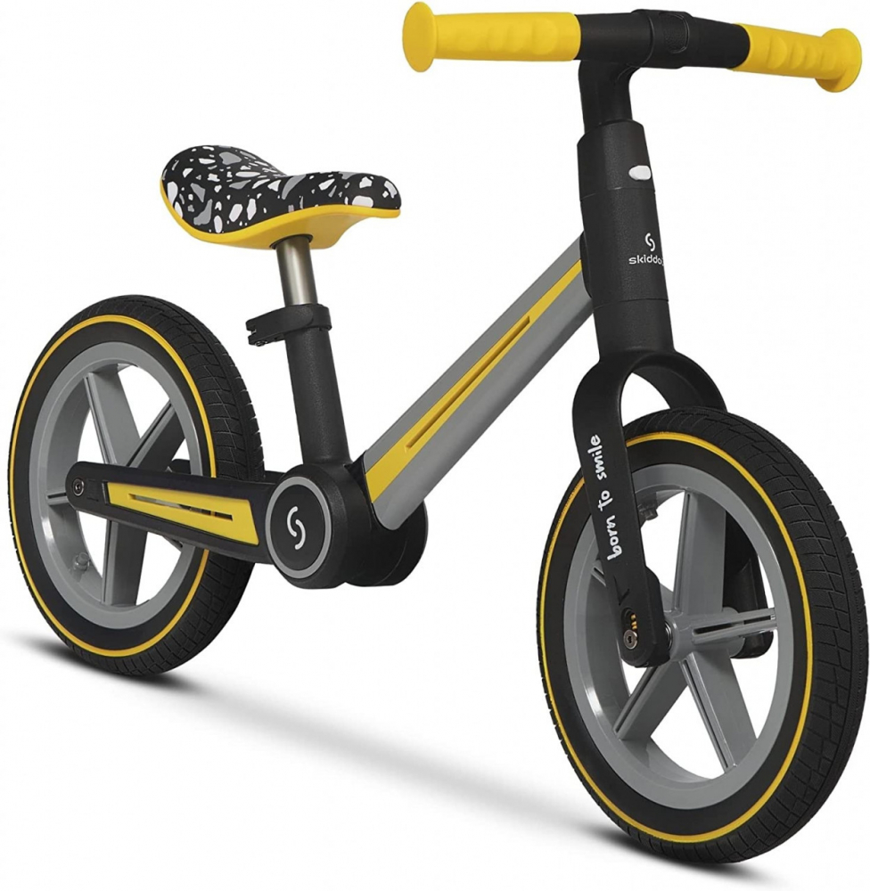 Bicicleta fara pedale pliabila Ronny Yellow Skiddou - 7