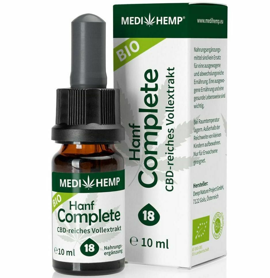 Extract de canepa Hemp Complete 18 CBD bio 10ml Medihemp