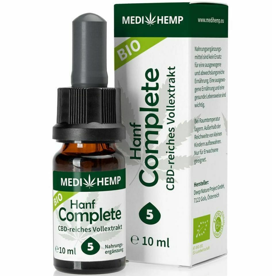 Extract de canepa Hemp Complete 5 CBD bio 10ml Medihemp