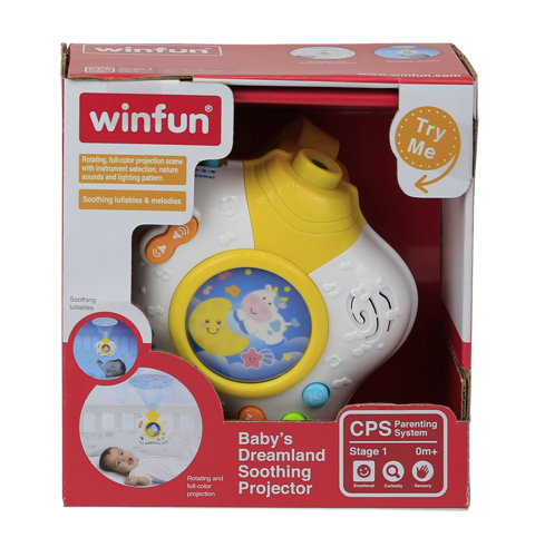 Jucarie proiector linistitor pentru bebelusi Winfun 0806A - 1 | YEO