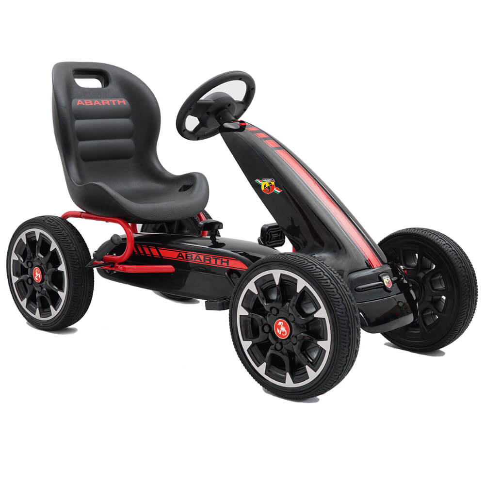 Poze Kart cu pedale pentru copii Abarth negru nichiduta.ro 