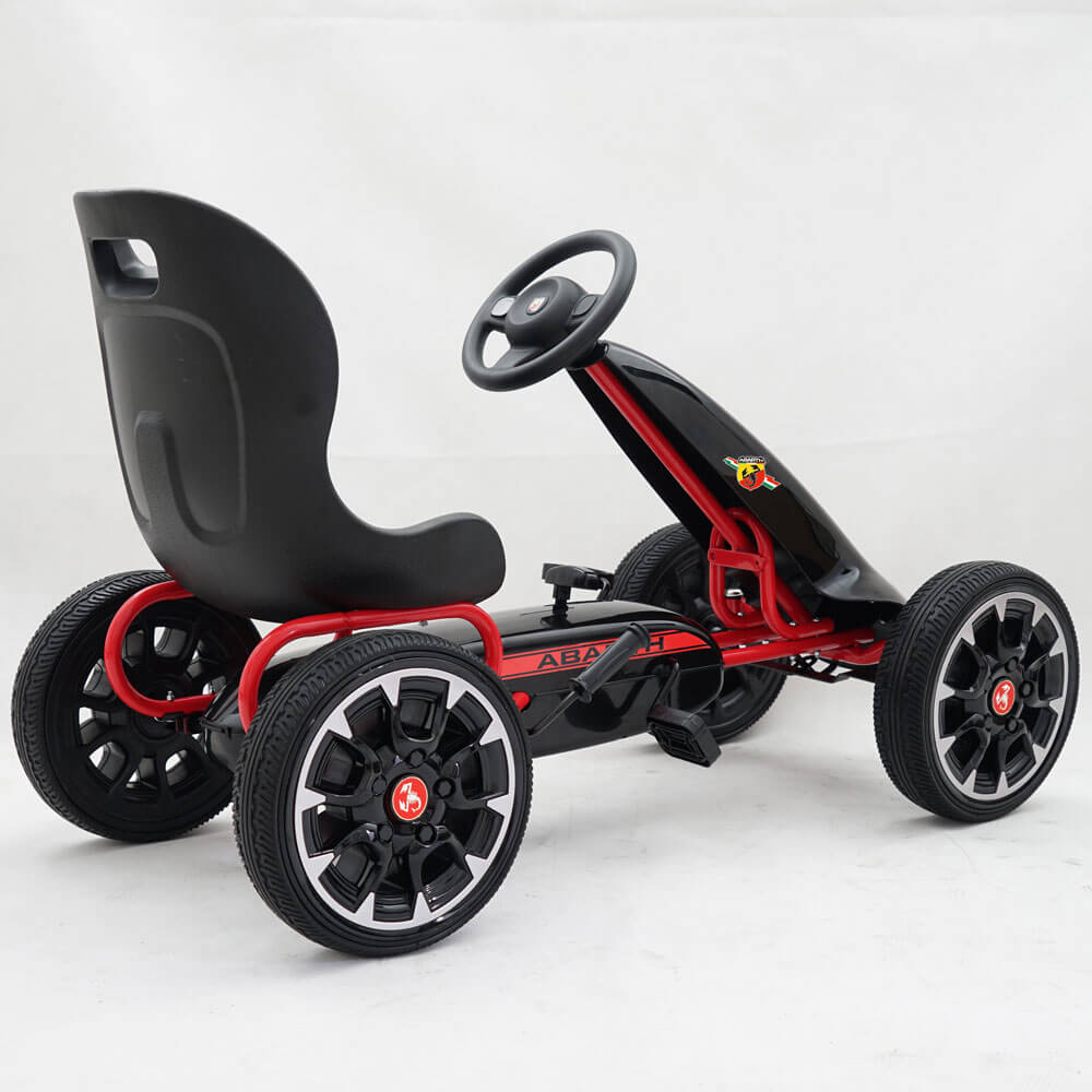 Kart cu pedale pentru copii Abarth negru Abarth imagine noua responsabilitatesociala.ro