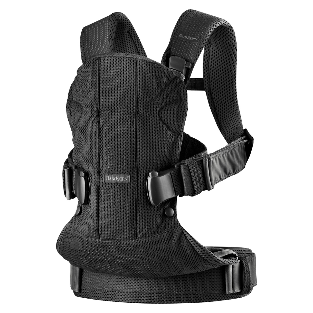 Marsupiu anatomic One Air Babybjorn black 3D Mesh - 2 | YEO