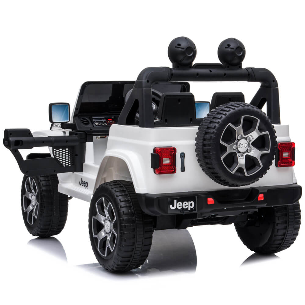 Masinuta electrica Jeep Rubicon 4 x 4 alba - 1