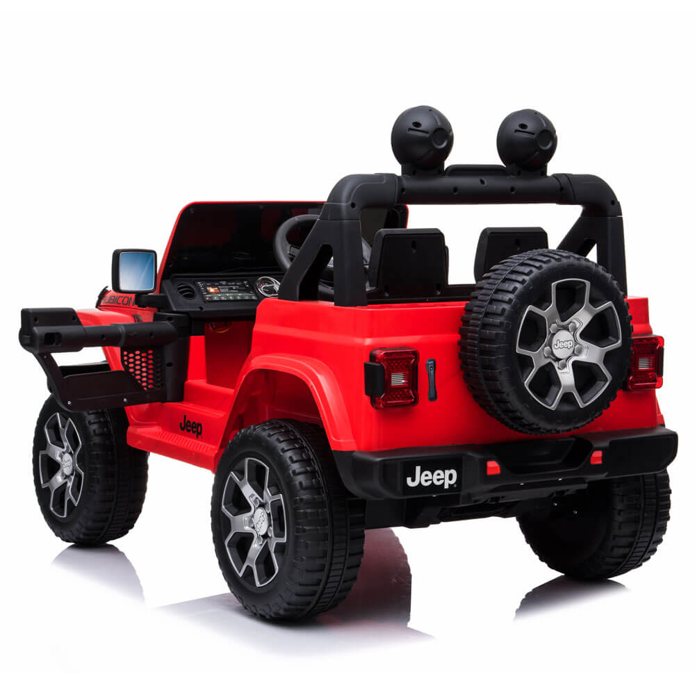 Masinuta electrica Jeep Rubicon 4 x 4 rosie - 1