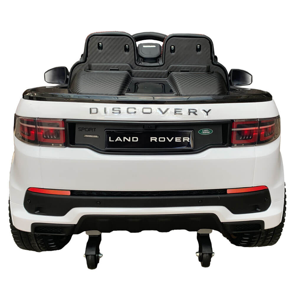 Masinuta electrica cu scaun de piele Land Rover Discovery BBH-023 alb - 6
