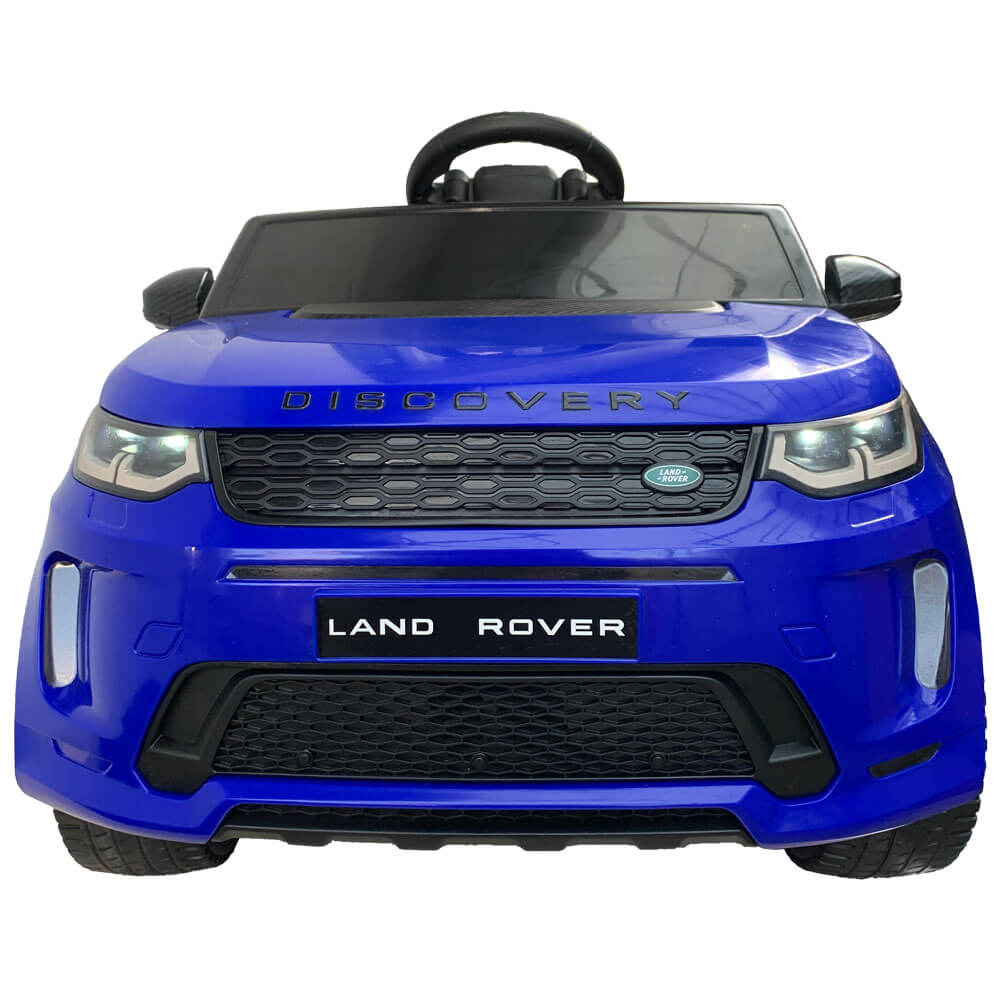 Masinuta electrica cu scaun de piele Land Rover Discovery BBH-023 albastru - 1