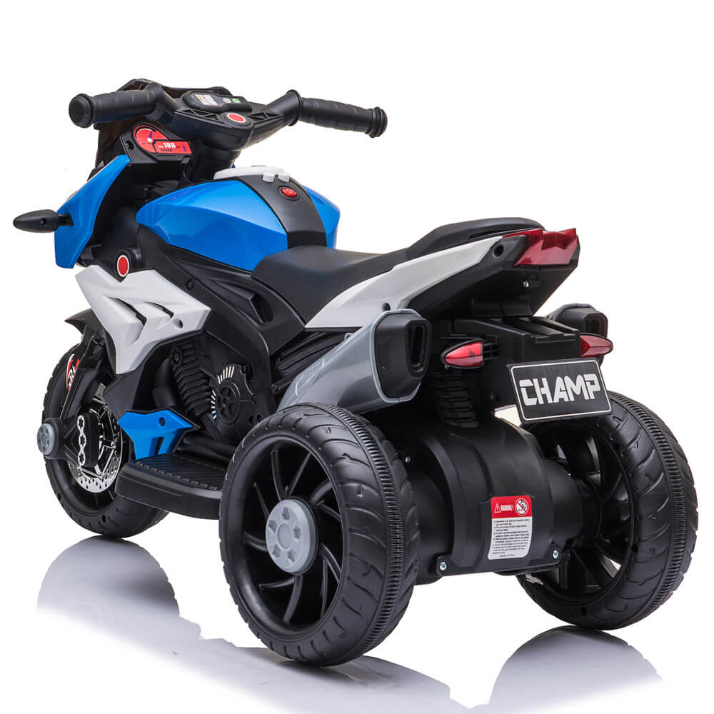 Motocicleta electrica copii QLS 801 albastru - 2