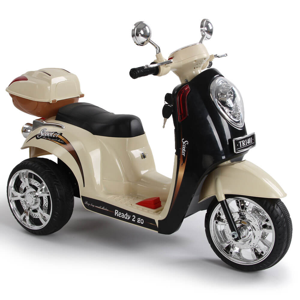 Motocicleta electrica pentru copii TR1401A bej - 1