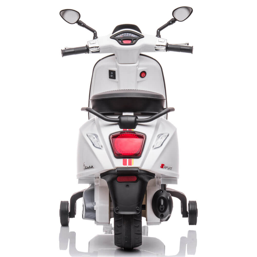 Motocicleta electrica pentru copii Vespa 12V alb - 1