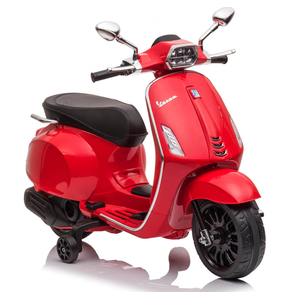 Motocicleta electrica pentru copii Vespa 12V rosu - 2