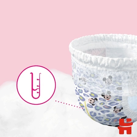 Scutece chilotel Huggies Little Movers 3 Girl, 6-11 kg, 116 buc - 2 | YEO