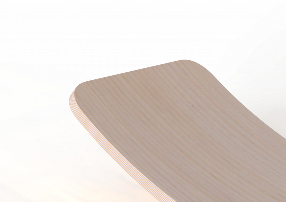 Placa de echilibru din lemn de mesteacan MamaToyz - 0