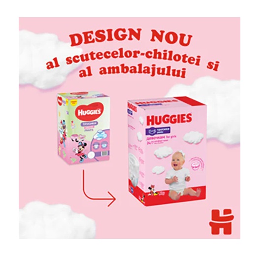 Scutece-chilotel Huggies Virtual Pack 3 Girl 6-11 kg 88 buc - 3 | YEO