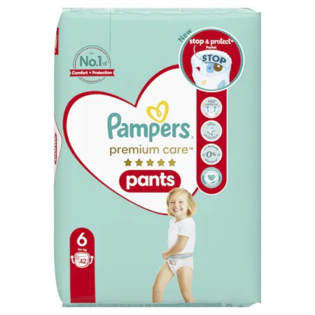 Scutece-chilotel Pampers Premium Care Pants Mega Box marimea 6 15+ kg 42 buc - 2 | YEO