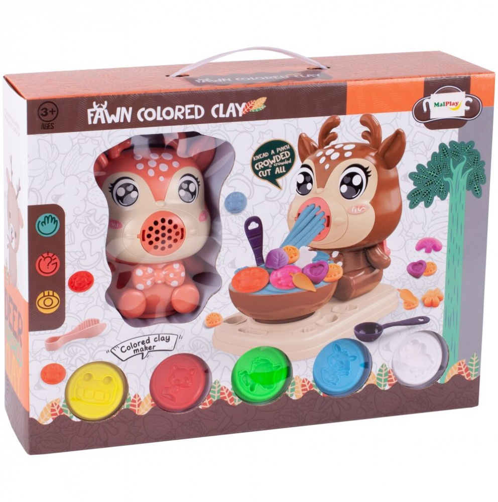 Set plastilina Hungry Deer cu accesorii