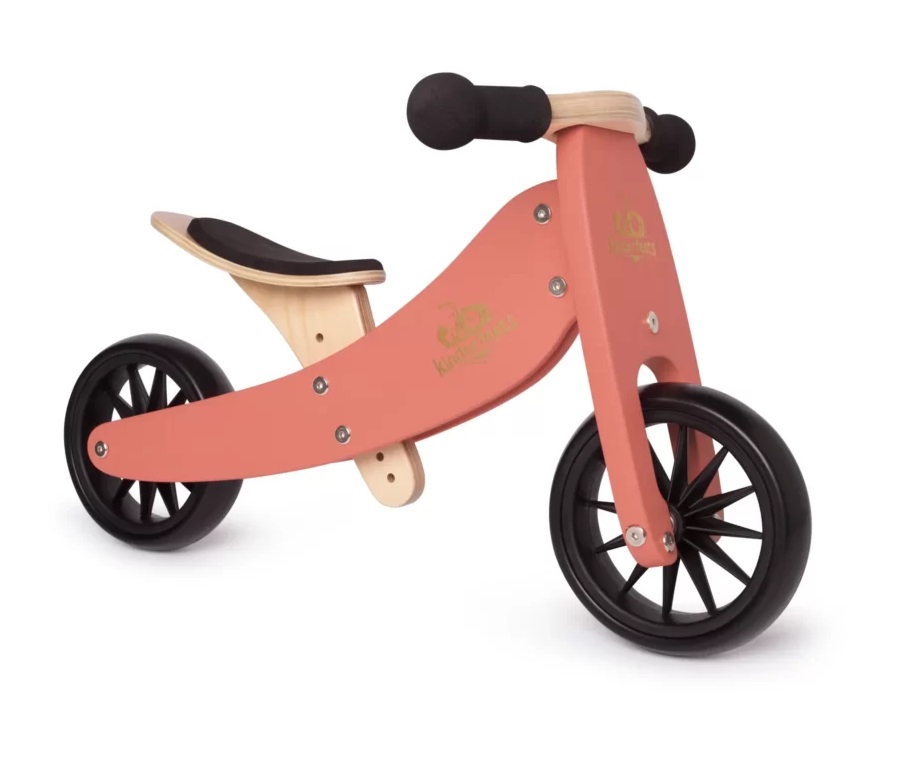 Tricicleta fara pedale transformabila Tiny Tot Coral 12 luni+ Kinderfeets - 1