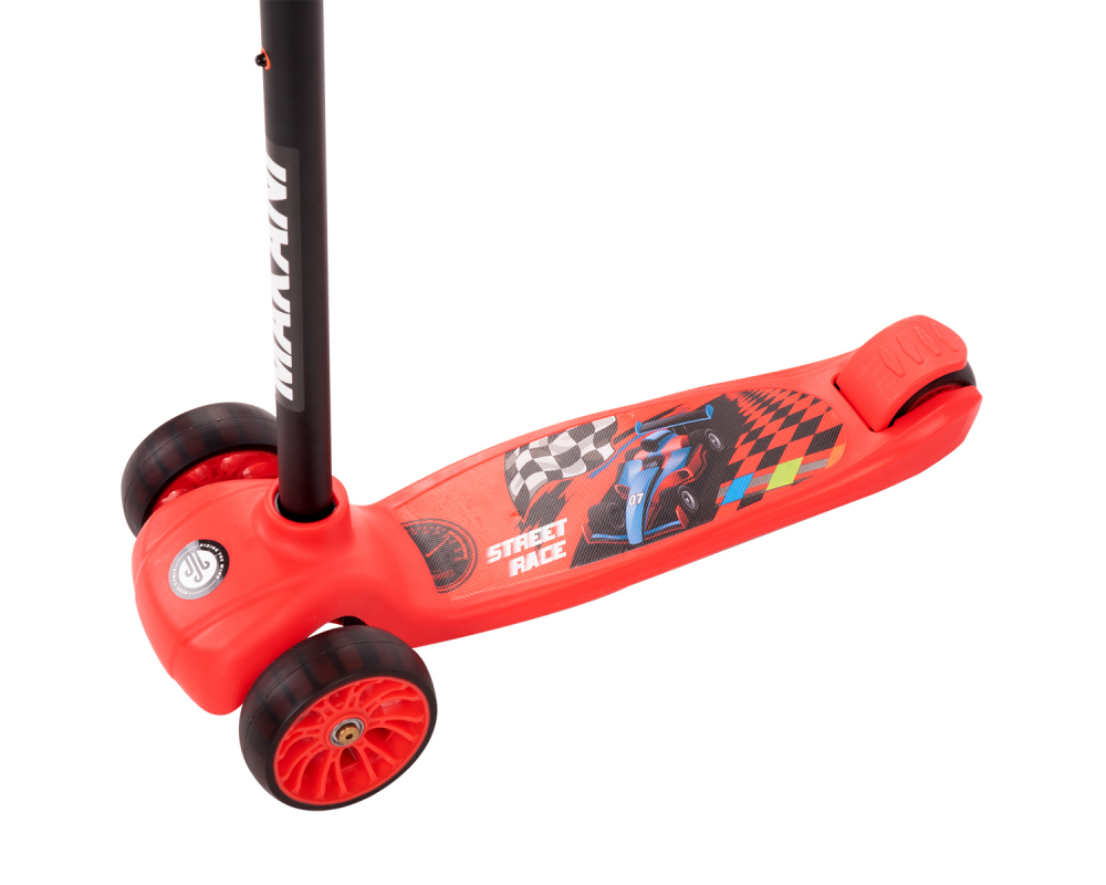 Trotineta pliabila cu lumini KikkaBoo Street Race Red - 3 | YEO