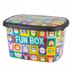 Cutie depozitare pentru copii 18 litri Fun Box 47x37x18cm