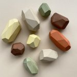 Jucarie de echilibru Minmimcph pietre culori pamantii