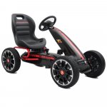 Kart cu pedale pentru copii Abarth negru
