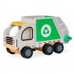 Masinuta pentru reciclare Ecotoys din lemn cu accesorii 2245