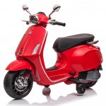 Motocicleta electrica pentru copii Vespa 12V rosu