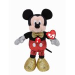 Plus Ty 20 cm Beanie Babies Disney Mickey cu sclipici si sunete