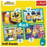Puzzle Trefl Minions 4 in 1 Lumea fericita a minionilor