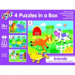 Set 4 puzzle-uri Animalute 2, 3, 4, 5 piese