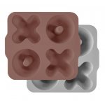 Set recipiente de gatit Minikoioi 100% premium silicon woody brown / powder grey