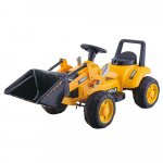 Tractor electric cu cupa pentru copii TR1605 galben